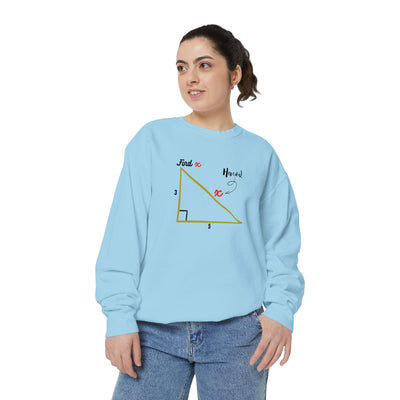 Funny "Find X" Triangle Math Graphic Sweatshirt