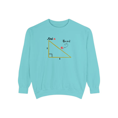 Funny "Find X" Triangle Math Graphic Sweatshirt