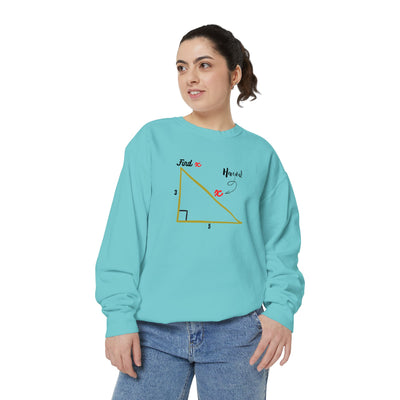 Funny "Find X" Triangle Math Graphic Sweatshirt