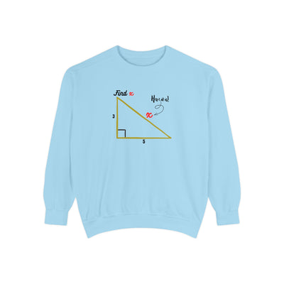 Funny "Find X" Triangle Math Graphic Sweatshirt