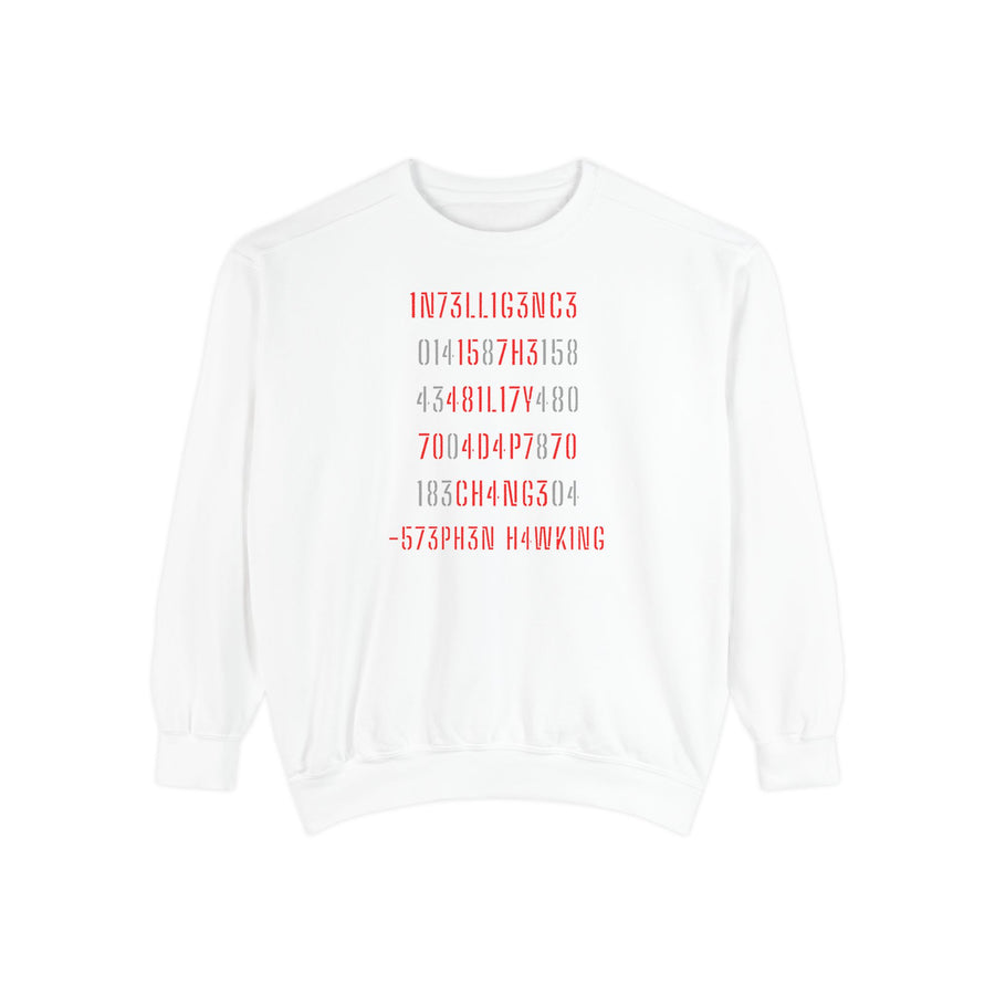 Barcode Codeblock Sweatshirt — Numeric Cipher Graphic Crewneck