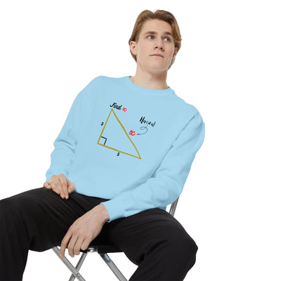 Funny "Find X" Triangle Math Graphic Sweatshirt