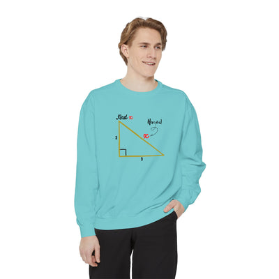 Funny "Find X" Triangle Math Graphic Sweatshirt