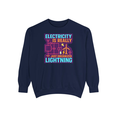 Organized Lightning Electricity Graphic Sweatshirt
