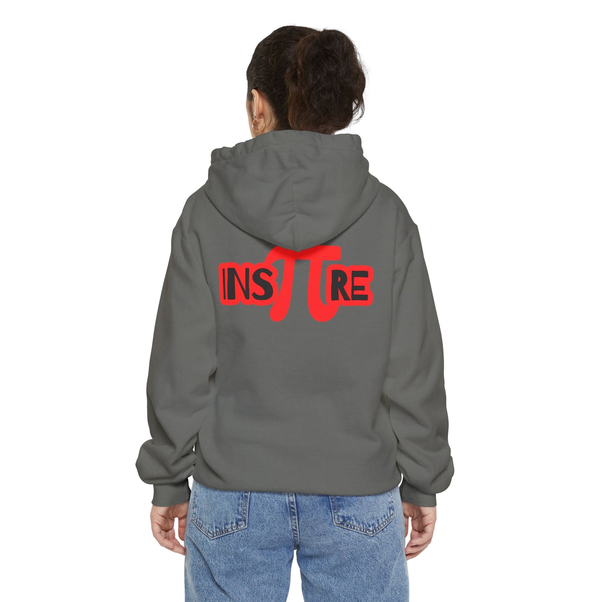 Pi Circle Hoodie — Inspire Back Graphic Math Pi Pullover