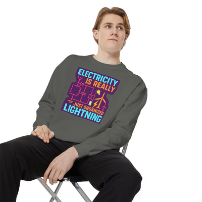 Organized Lightning Electricity Graphic Sweatshirt
