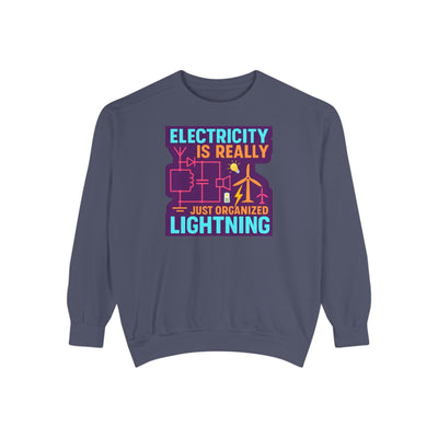 Organized Lightning Electricity Graphic Sweatshirt