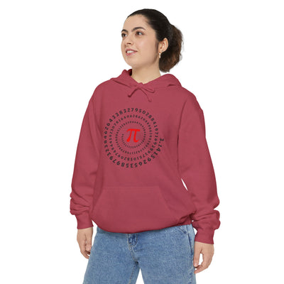 Pi Circle Hoodie — Inspire Back Graphic Math Pi Pullover