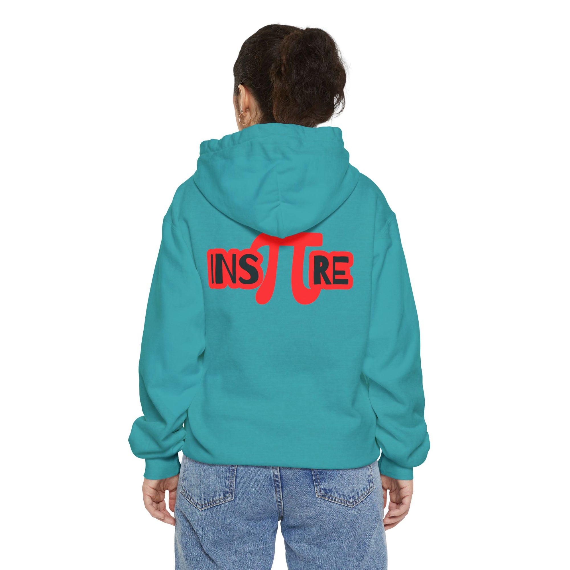 Pi Circle Hoodie — Inspire Back Graphic Math Pi Pullover