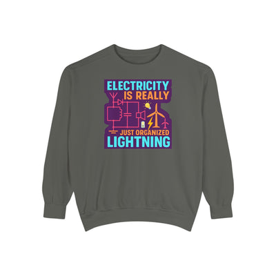 Organized Lightning Electricity Graphic Sweatshirt