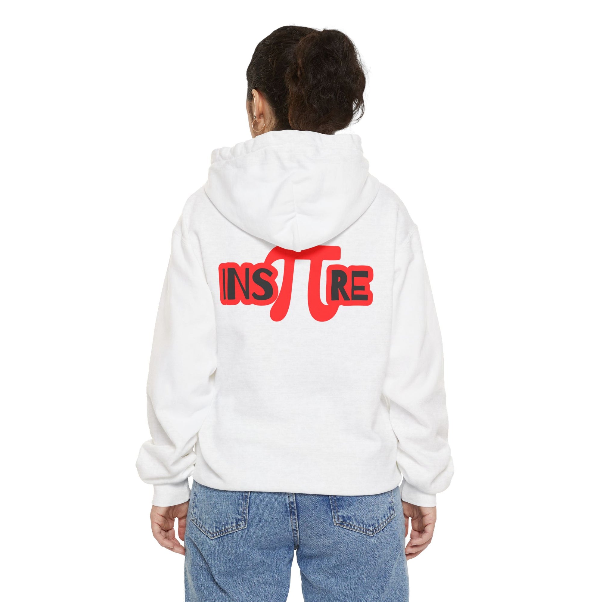Pi Circle Hoodie — Inspire Back Graphic Math Pi Pullover