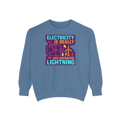 Organized Lightning Electricity Graphic Sweatshirt