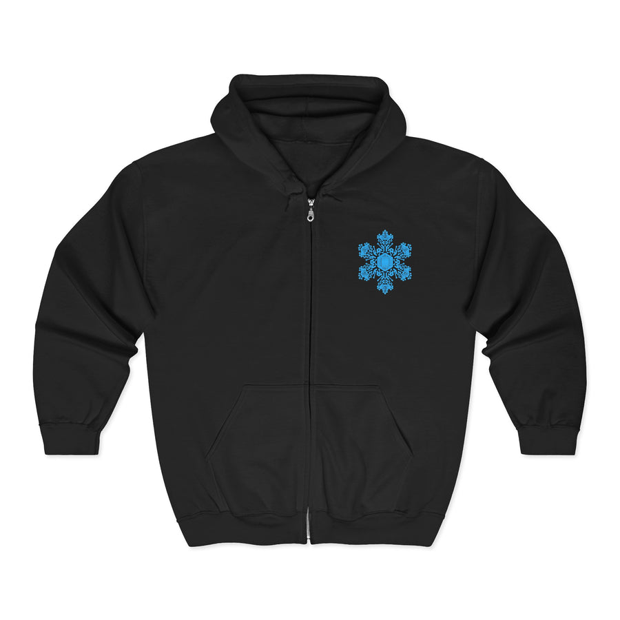 Coding snowflake Heavy Blend Full Zip Hooded Sweatshirt