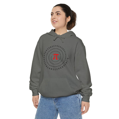 Pi Circle Hoodie — Inspire Back Graphic Math Pi Pullover