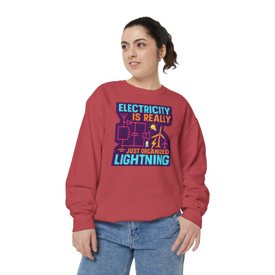 Organized Lightning Electricity Graphic Sweatshirt