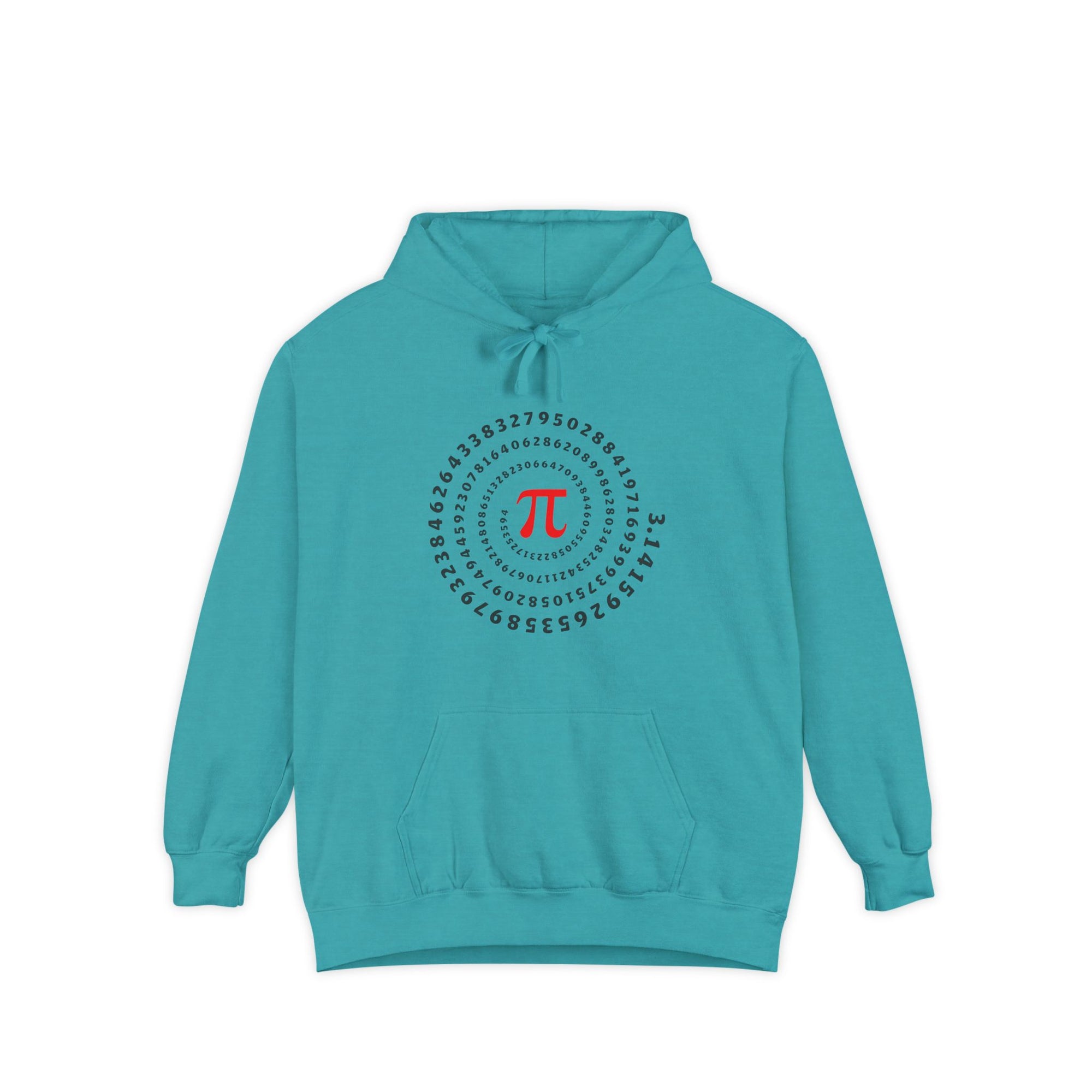 Pi Circle Hoodie — Inspire Back Graphic Math Pi Pullover