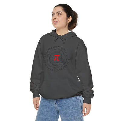 Pi Circle Hoodie — Inspire Back Graphic Math Pi Pullover