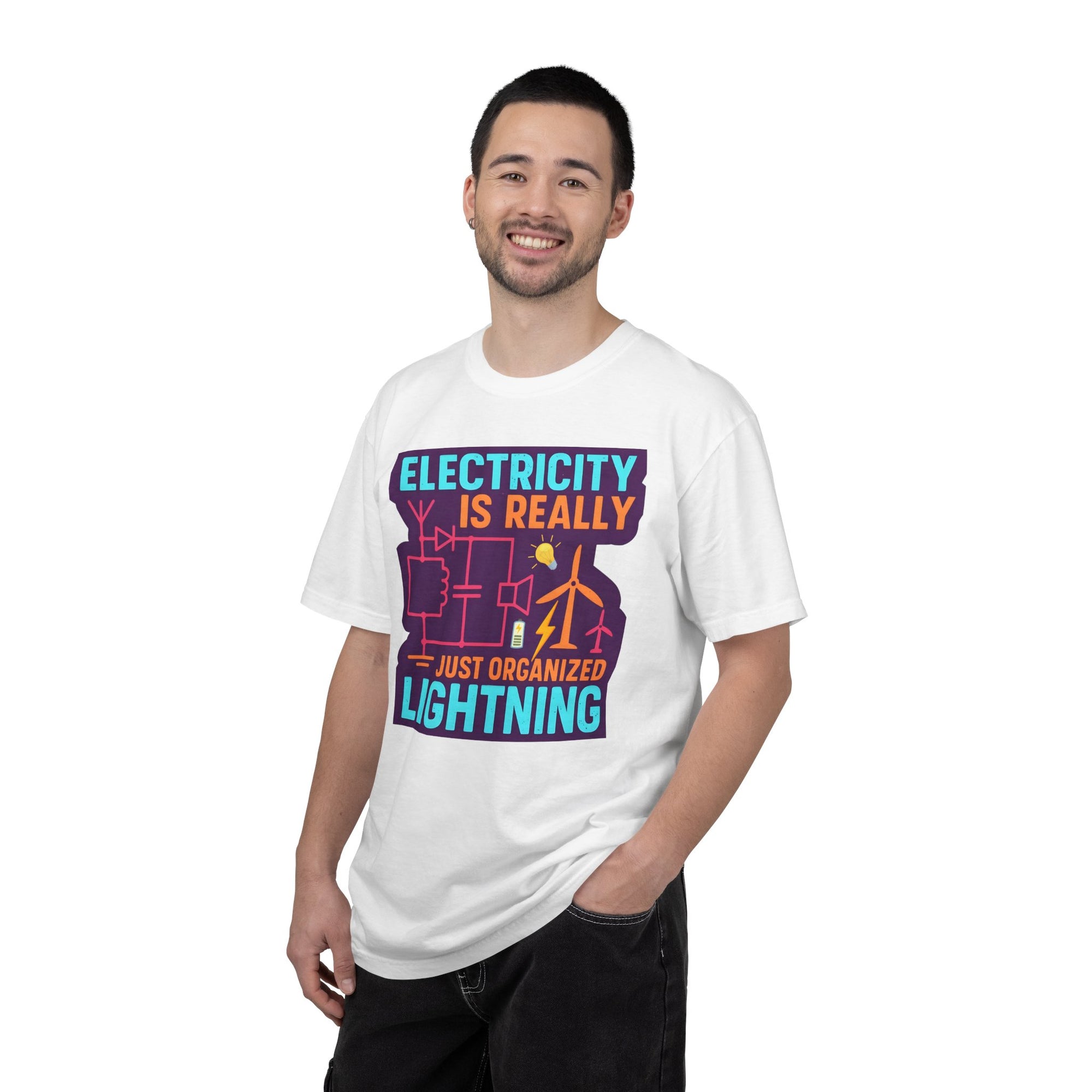 "Electricity Is Really Just Organized Lightning" Graphic Tee