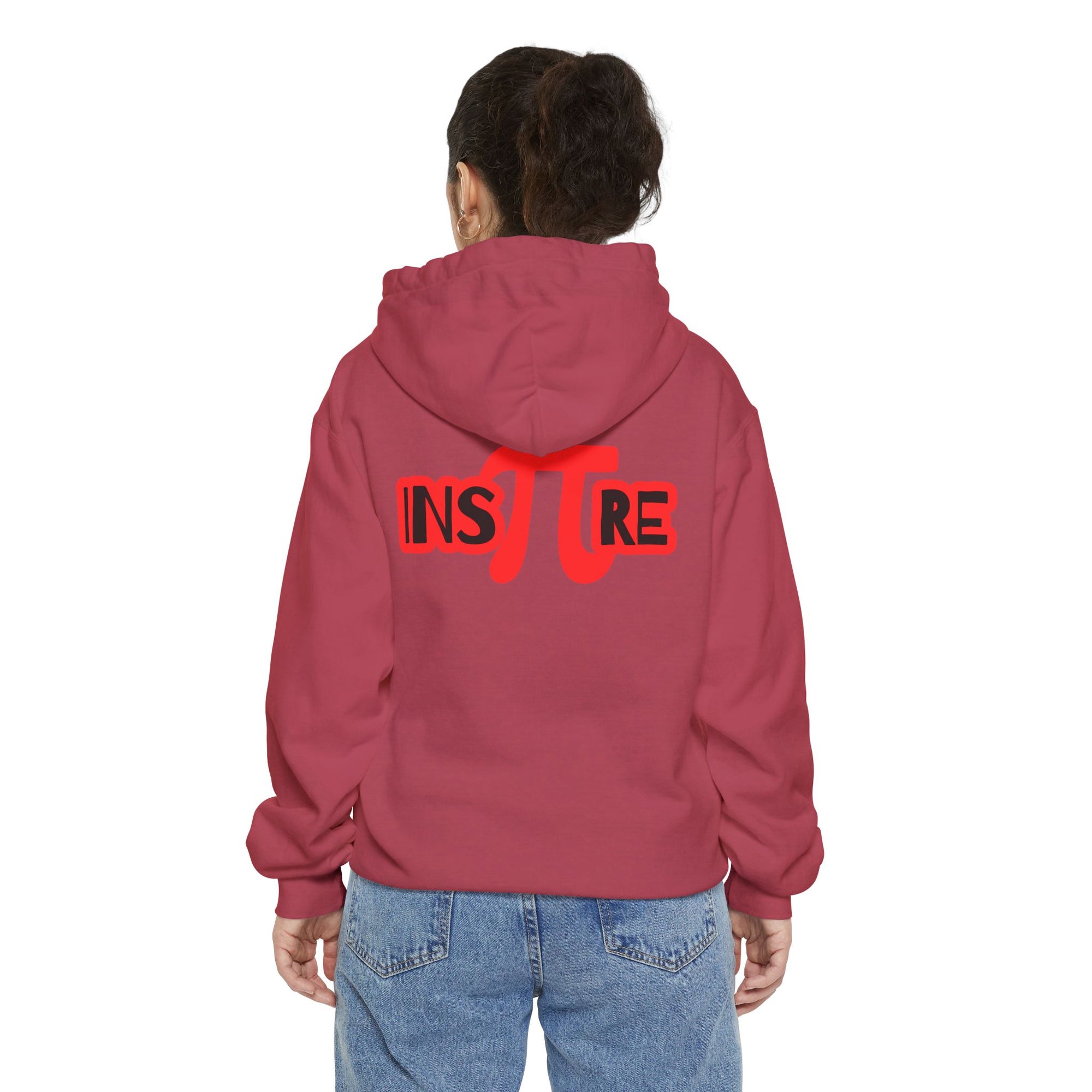 Pi Circle Hoodie — Inspire Back Graphic Math Pi Pullover